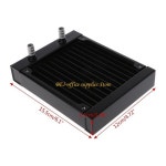 A9LC 알루미늄 노트북 컴퓨터 라디에이터 워터 쿨러 12 튜브 CPU 방열판 교환기 용 물 냉각 시스템 : 리치상사12