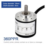 PXMNAFG 38MM 증분 인코더 6MM 축 회전 센서 A B/Z 2/3 상 5/8 와이어 10 1024 3600 PPR 5/24/30 : 엠제이상점
