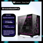 PC 파워 시뷰룸 가비네테 트레인 ITX 게이밍 드림랜드 컴퓨터 수냉식 ATX 360 케이스 유리 MATX 양면 Bla : 아벨리안8