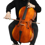 수제 첼로 44 34 12 14 전문 초보자 러시아 가문비 나무 패널 메이플 백 패널 첼로 가방 활 부품 : 오프마켓1