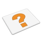 물음표 마우스 패드 컴퓨터 키보드 매트 게임용 PC 노트북 책상 사무용품 테이블 : 다오르미