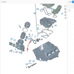 059115389K 059 115 389 H 오일 필터 어댑터 개스킷 폭스바겐 투아렉 포르쉐 카이엔 3.0 디젤 엔진 : 올라인브릿지