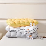 구름빵 베개 성인 호텔 부드러운 베갯속 기계세탁 고탄우 벨벳 베갯속 : 새하얀 자국