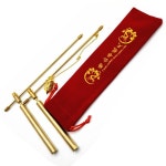 구리 당김봉 점술봉 2개   단단한  선물 상자와 가방 파우치 포함 금 물 유령 탐지 : 이트렌디하우스