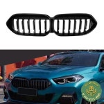 BMW 2 시리즈 F44 2020-2022 220i 글로스 블랙 상단 범퍼 흡기 후드 커버 메쉬 그리드 프론트 키드니 그릴 레이싱 : 얼리시스템