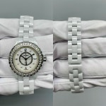 샤넬 J12 다이아몬드 베젤 워치 화이트 H2685 : EcoRing Korea