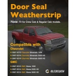 도어 웨더스트립 PCS 2007 2014 실버라도 시에라 1500 2500HD 3500HD : 사이란