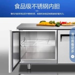 메이링 작업대 냉동고 냉장 상업용 이중 온도 냉장고 밀크티 가게 스테인리스 스틸 신선도 유지 냉동 1.5m 전냉동 전자온도조절 폭 60cm... 