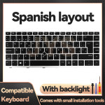 HP호환 EliteBook 840 G5840 G6846 G5745 G5ZBook 14u G5 노트북 교체 키보드백라이트 레이아웃 포함 : IOJ
