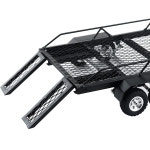 118 124 RC 자동차 크롤러 축 SCX24 지프 검투사 TRX4M용 BDXRC 금속 트레일러 : IOJ