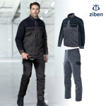 지벤 겨울 청 작업복 점퍼 상의 용접 면 패딩 방한 용접복 ZB-J1454 : 지벤안전몰