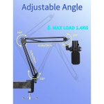 유셰어 마이크 붐 암 스탠드 - 하이퍼엑스 쿼드캐스트 2 2S 쿼드캐스트 S 예티 AM8 : 더바이웨이