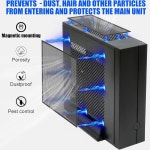 [2팩] 1200x300mm DIY PC 케이스 먼지 메쉬 필터 컴퓨터 케이스, 통풍구 커버 PVC 방진 커버, 마그네틱 스트라이프 쿨러 팬 필터가 있는... 
