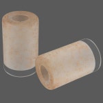 린넨 프로스팅 유리 그늘막, 실린더 조명 교체용 글로브 또는 샹들리에 벽 스콘 펜던트 라이트용 1-5/8인치 핏터 커버, G0077 : JJ해피마켓