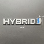 3D 메탈 하이브리드 리어 트렁크 사이드 펜더 엠블럼 배지 스티커 데칼 (도요타 호환 시너지 드라이브 프리우스 캠리 호환 RAV4  아우리스 용)... 