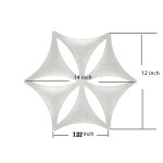 오시인 화이트 3D 플라워 비너스 14 x12 행잉 룸 칸막이 패널 펠트 섬유 표면 고밀도 폴리에스터 보드 컷 파티션 홈 데코레이션... 