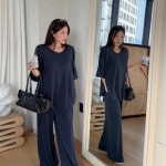 가비존 소프트기모반팔티 5color 기모세트 오디너림 : ORDINARIM