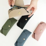 소프트 안경케이스 가죽 컬러 선글라스 파우치 안경 집 케이스 : 여기는 동글이네