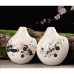 6 홀 소형 오카리나 알토 C 톤 초급 오카리나 관광 기념품 교육 세라믹 펜던트 Orff 악기 : 이십일룡산업