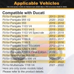 두카티 파니갈레 955 V2 2020-2022 959 2016-2018 1103 V4 2018-2022 1199 2012-2017 1299 2015-2018 1158 멀티스트라다... 