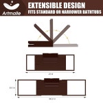 욕조용 아트말 욕조 트레이 스파 휴식을 위한 스탠드가 있는 확장형 대나무 목욕 캐디 접이식 미니멀리스트 여성용 욕실 액세서리 심플... 