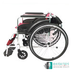 진산메디칼 웰비 알루미늄 휠체어 고급형 1001A 접이식 경량 휠체어 : 의료기상사