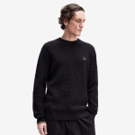 [25FW] [Sharp] 와플 스티치 니트 - 블랙 AFPM2536507-102 : 프레드페리 코리아