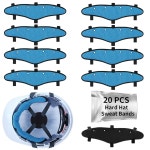 DEKELIY 20pcs 하드 모자 스웨트 밴드 세탁 가능 재사용 라이너 에어 쿠션 액세서리 20pcs Blue : 온리하루