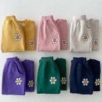 (바로배송) XL 꽃스마일상하세트 데일리베베 유아동 상하복 긴팔 상하세트 등원룩 : 오니네옷장