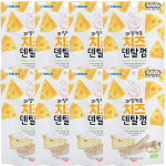[구취제거] 포켄스 과일먹은 치즈덴탈껌 사과, 100g, 8개 : 펫포유