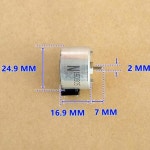 1PCSIC 2상 6와이어 25MM 원형 스테퍼 모터 DC 24V 스텝 각도 18도 : 우수커머스