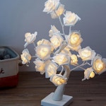 로즈트리 LED 무드등 화이트 감성 침대 조명 협탁 스텐드 : 아씨 스토어