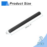 uxcell 1/2-13 UNC 풀 올 스레드 로드, 2Pcs B7 합금강 롱 스레드 스크류 6인치 길이 오른손 스레드 풀 스터딩 로드 바 기계, 건설, 블랙... 