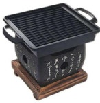 일본식 미니화로 실내화로 구이 화로 숯불판 : Freein