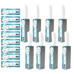 손잡이가 달린 8팩 화장실 부석, 청소용 가정 라벨 매뉴얼 포함 : T.퍼비 스토어