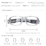 보호 안경용 수그리 스포츠 안경 러닝 농구 축구 충격 흡수 조절 스트랩 1 G8031 Gloss Black Frame : Nurida