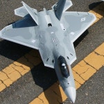 64mm F22 원격 조종 모델 항공기 수납식 착륙 장치 및 플랩이 있는 고정익 랩터 전투기 : 모노픽11