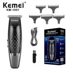 Kemei KM-1951 각인 블랭킹 헤어 클리퍼 남성용 무선 전기 휴대용 스타일링 트리머. : 센다 마켓