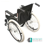 진산메디칼 웰비 알루미늄 휠체어 기본형 2001 접이식 경량 휠체어 : 의료기상사