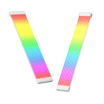 TEUCER AG-07 RGB 레인보우 PC 주소 지정 가능 5V 3Pin ARGB DIY 라이트 보드 마더보드 GPU CPU 24Pin 및 8Pin 전원 공급 장치 케이블... 