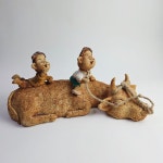 토다원 전통 민속 도자기 토우 인형 황소 중 : 도자기 전문 토다원