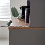 마홀앤 라움 광파형 수납장 전자렌지대+상부장 세트 W800xD550xH1880, 5단, 그레이 : 마홀앤