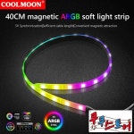 쿠쿠스토어 COOLMOON CM-LS40 5V ARGB PC 케이스 LED 라이트 바 SATA 3 핀 컴퓨터 램프 스트립 컨트롤러 포함 마더보드 : 쿠쿠스토어6