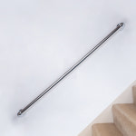 안전규격 복도 핸드레일 계단손잡이 스텐38파이 1M 단구2 장애인 벽부 난간손잡이 : 킹철물