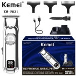 Kemei KM-2831 휴대용 미니 전문 헤어 클리퍼 USB 디자인 스탠드 포함 무선 트리머 : 센다 마켓