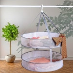 패딩세탁망 대형 접이식 이중 레이어 세탁 바구니 햇볕 건조 가정용 건조함 메쉬 싱글 더블 : 다채로운선물