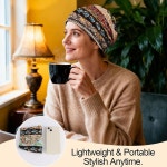 남성용 여성용 여름 비니 보호 모자 왜소 케모 캡 암 머리 배기 해골 수면 나이트캡 A-g1528-stripped One Size : 다온마실