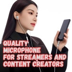 EzKoV (흰색) - 스트리머 및 콘텐츠 제작자를 위한 방송 품질 마이크가 있는 노래방 사운드 카드 헤드폰 TikTok YouTube용 USB Type-C... 