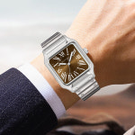 호환 2025 34MM Specht  Shne 식 시계 일본 VH31 Movt 사파이어 블루 컬러 초박형 스테인레스 스틸 Relogio Masculino : 체리마켓1