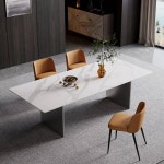 대리석 스테인리스 스틸 디자인 모던 8인용 세트 식탁 식탁 의자 J1273 : 믿음직한마켓